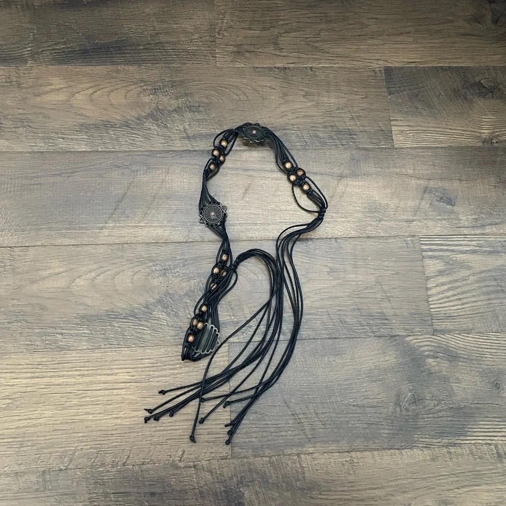 Vintage Boho Faux Leather Belt